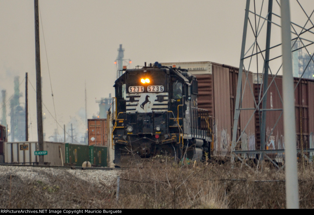 NS GP38-2 High nose Locomotive in the yard